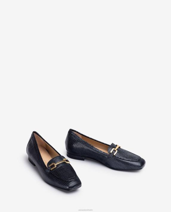 Unisa kvinnor graciös platta loafers med trim 06DT1275