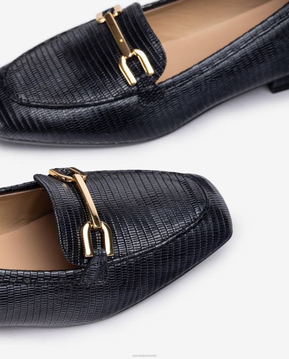 Unisa kvinnor graciös platta loafers med trim 06DT1275