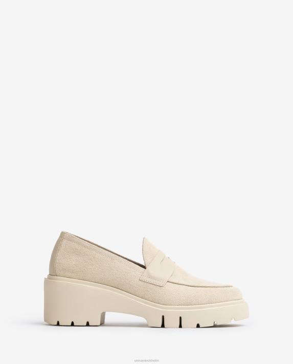 Unisa kvinnor vit ecolino loafers 06DT1262