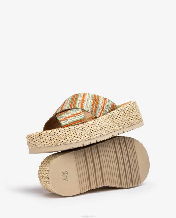 Unisa kvinnor grön sandal med remmar 06DT803