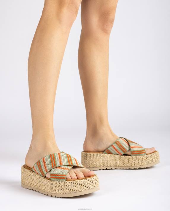 Unisa kvinnor grön sandal med remmar 06DT803