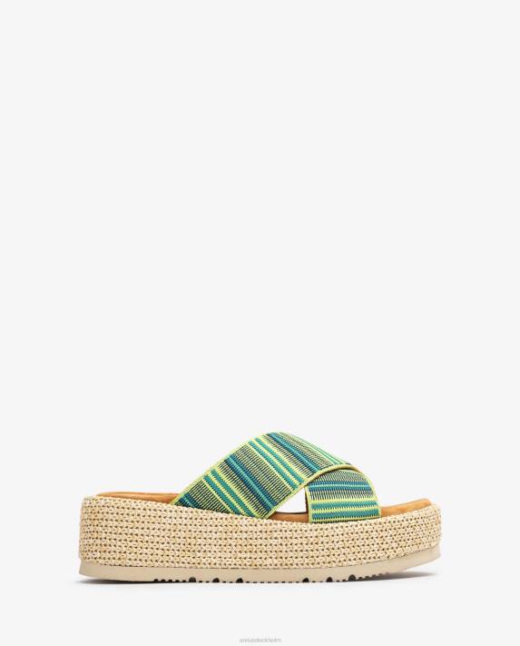 Unisa kvinnor grön sandal med remmar 06DT804