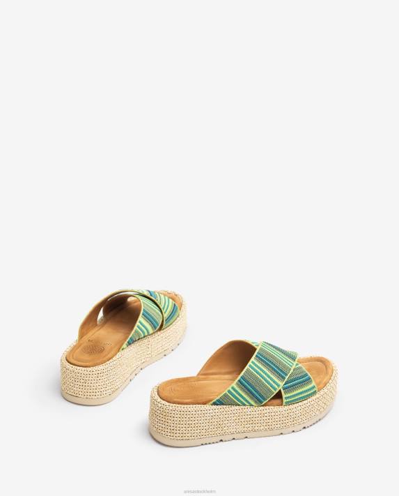 Unisa kvinnor grön sandal med remmar 06DT804