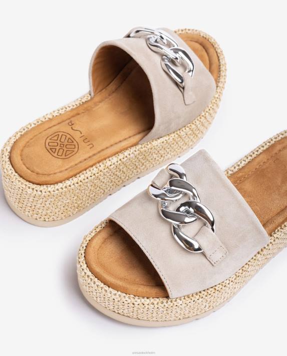 Unisa kvinnor graciös sandal med kedja på vampen 06DT802