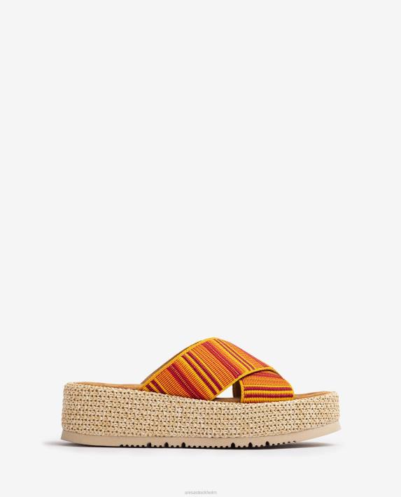 Unisa kvinnor orange sandal med remmar 06DT805