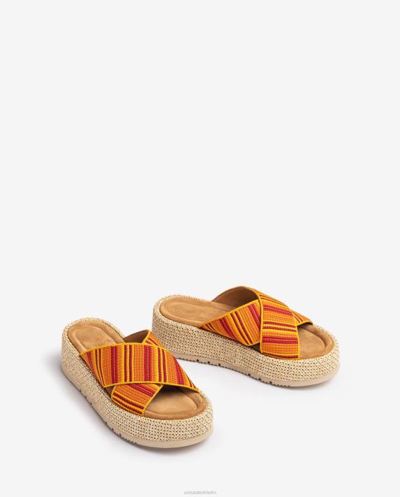 Unisa kvinnor orange sandal med remmar 06DT805