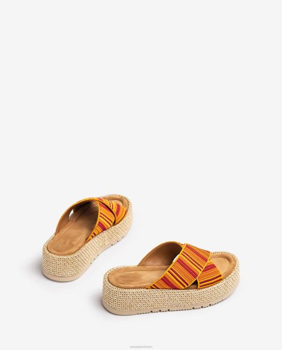 Unisa kvinnor orange sandal med remmar 06DT805