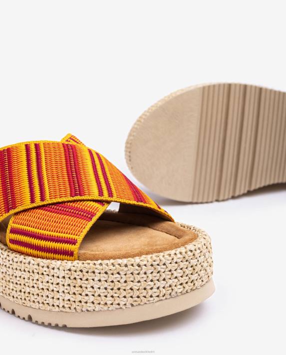 Unisa kvinnor orange sandal med remmar 06DT805