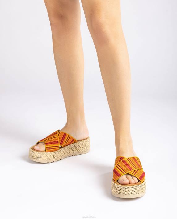 Unisa kvinnor orange sandal med remmar 06DT805