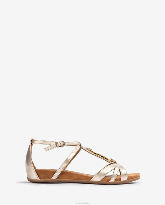Unisa kvinnor graciös platt sandal med kedja 06DT47