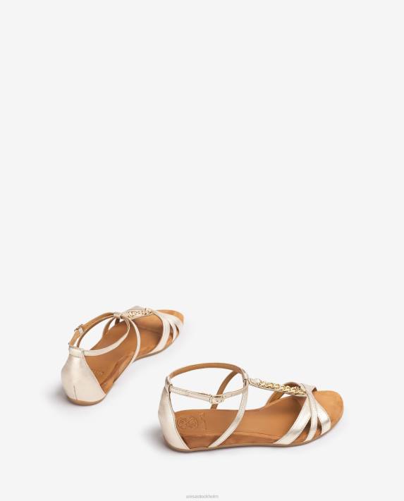 Unisa kvinnor graciös platt sandal med kedja 06DT47