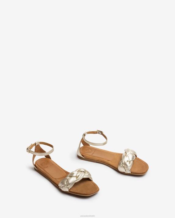 Unisa kvinnor graciös sandal med en flätad vamp 06DT327