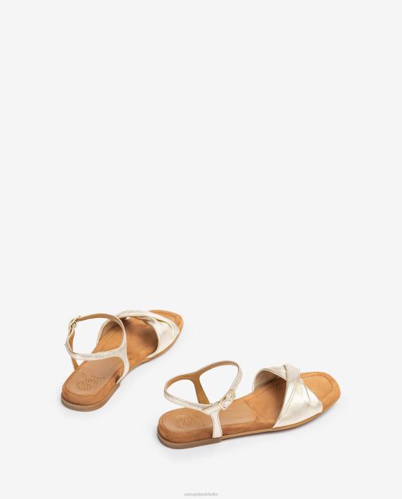 Unisa kvinnor mode sandal med en quiltad vamp 06DT43