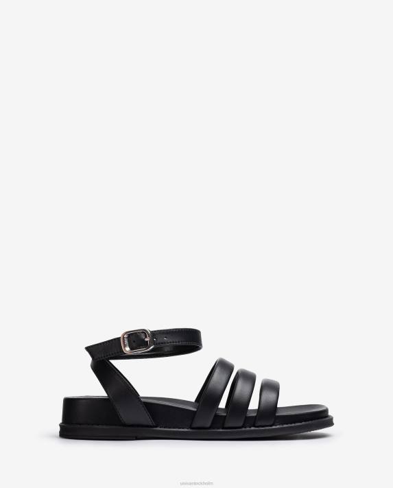 Unisa kvinnor svart sandal med matchande sula 06DT356