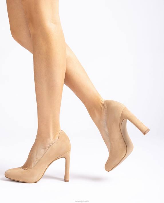 Unisa kvinnor beige högklackad sko med en inre plattform 06DT549