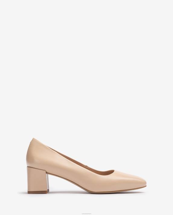 Unisa kvinnor beige pump med bred häl 06DT552