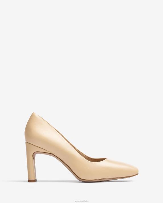 Unisa kvinnor beige pumps med fyrkantig tå 06DT589