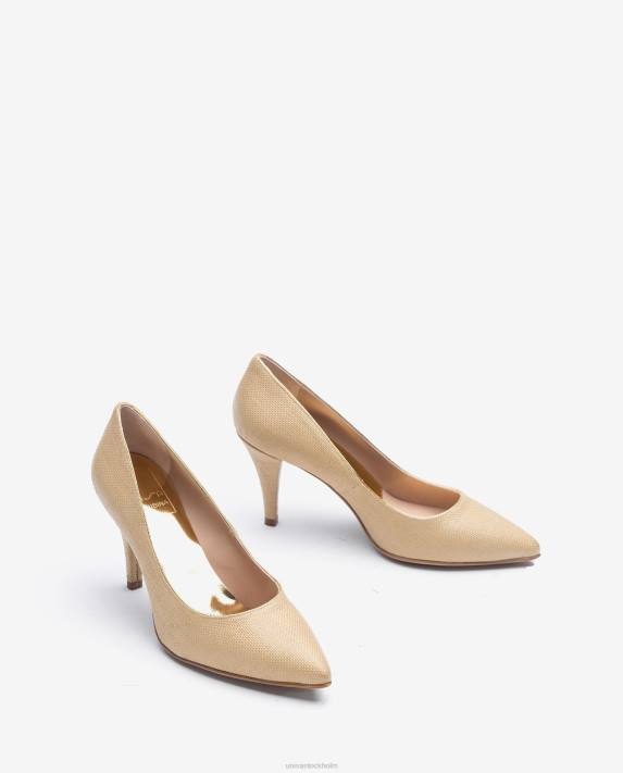 Unisa kvinnor brun pump gjord i raffia 06DT1326