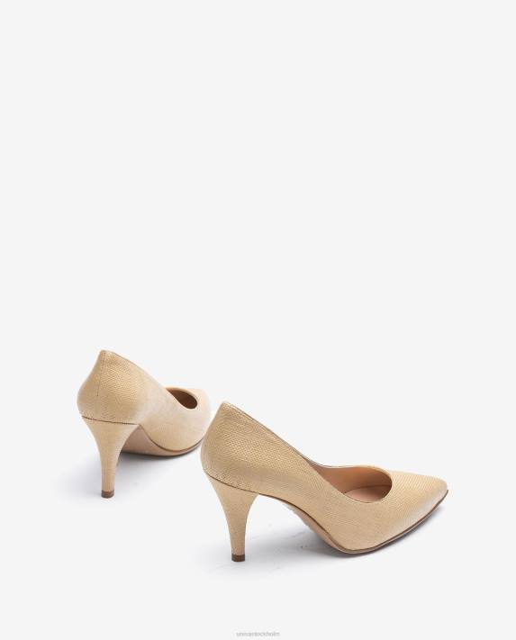 Unisa kvinnor brun pump gjord i raffia 06DT1326