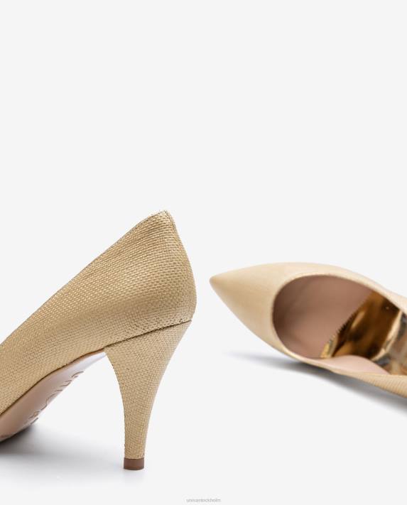 Unisa kvinnor brun pump gjord i raffia 06DT1326