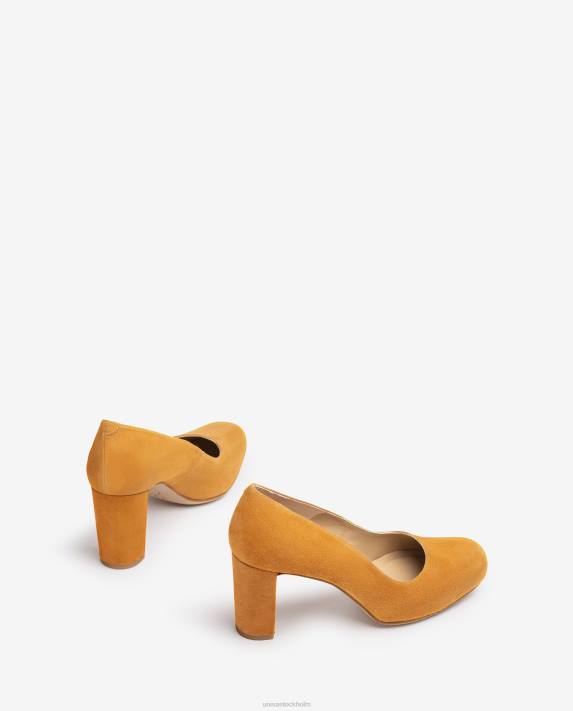 Unisa kvinnor brun pumps med fyrkantig tå med plattform 06DT596