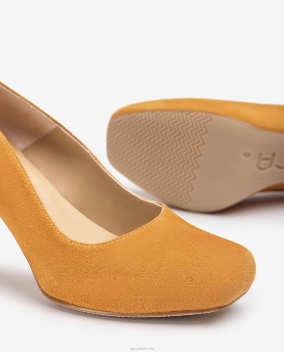 Unisa kvinnor brun pumps med fyrkantig tå med plattform 06DT596