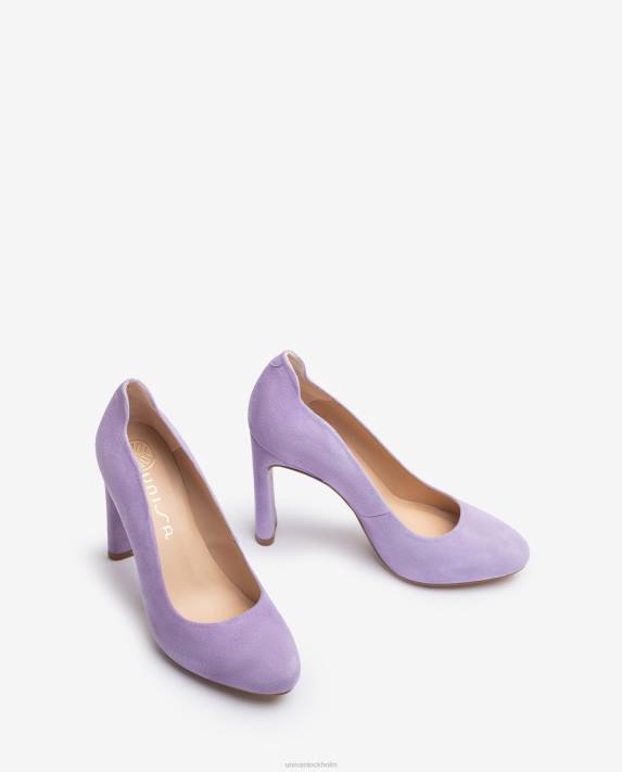 Unisa kvinnor lila högklackad sko med en inre plattform 06DT569