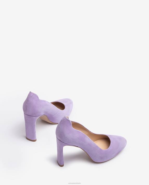 Unisa kvinnor lila högklackad sko med en inre plattform 06DT569