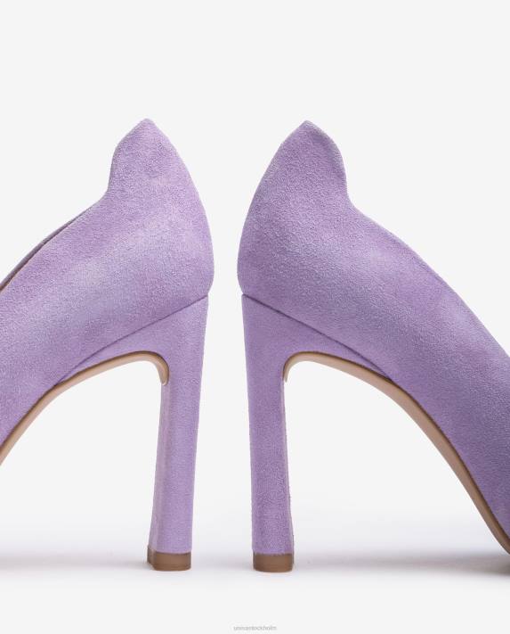 Unisa kvinnor lila högklackad sko med en inre plattform 06DT569