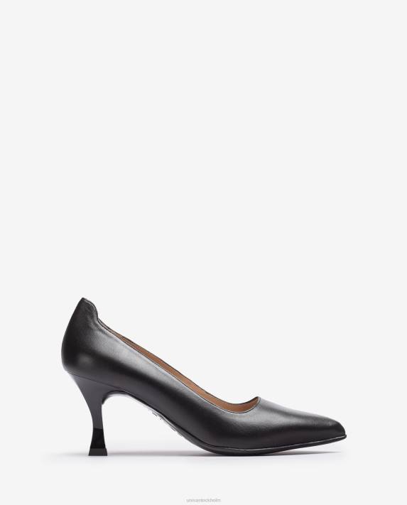 Unisa kvinnor svart pump med målad häl 06DT573
