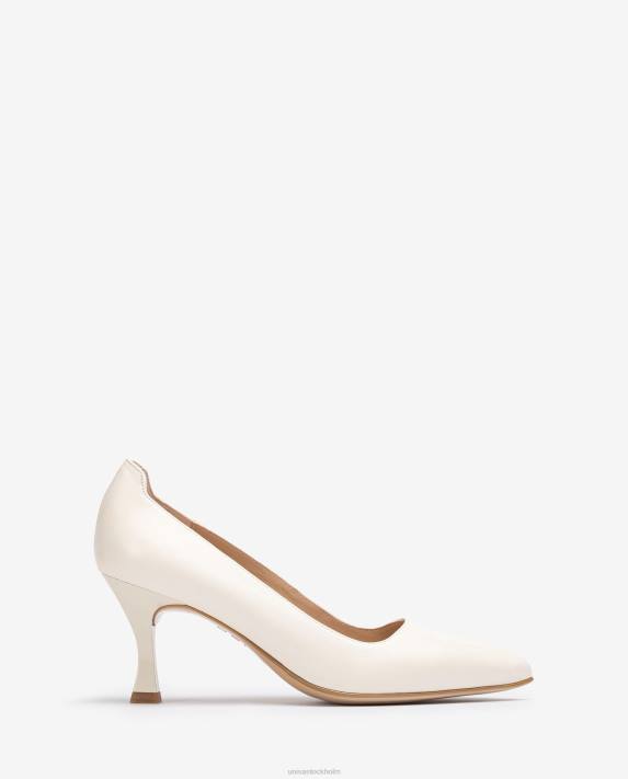 Unisa kvinnor vit pump med målad häl 06DT574