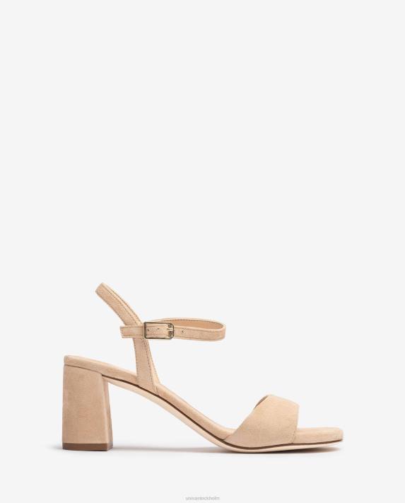 Unisa kvinnor beige fyrkantig sula sandal 06DT35
