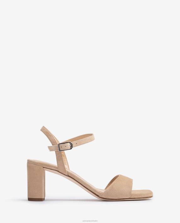Unisa kvinnor beige fyrkantig sula sandal 06DT417