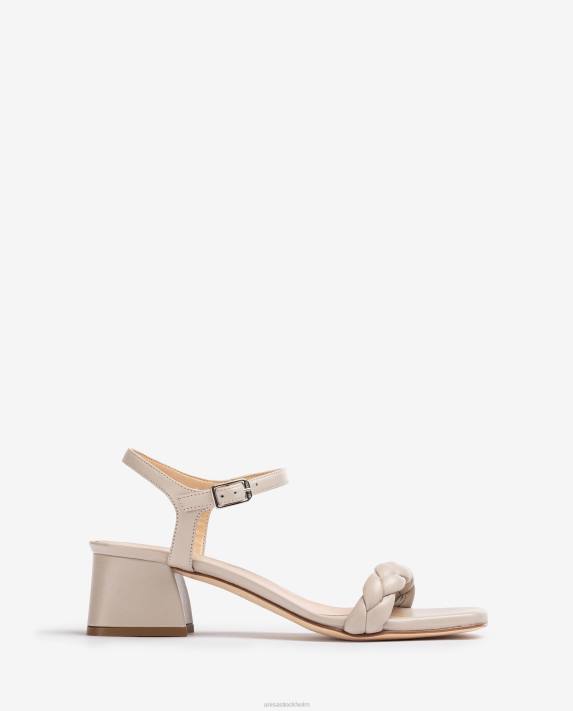 Unisa kvinnor beige sandal med flätat band 06DT145