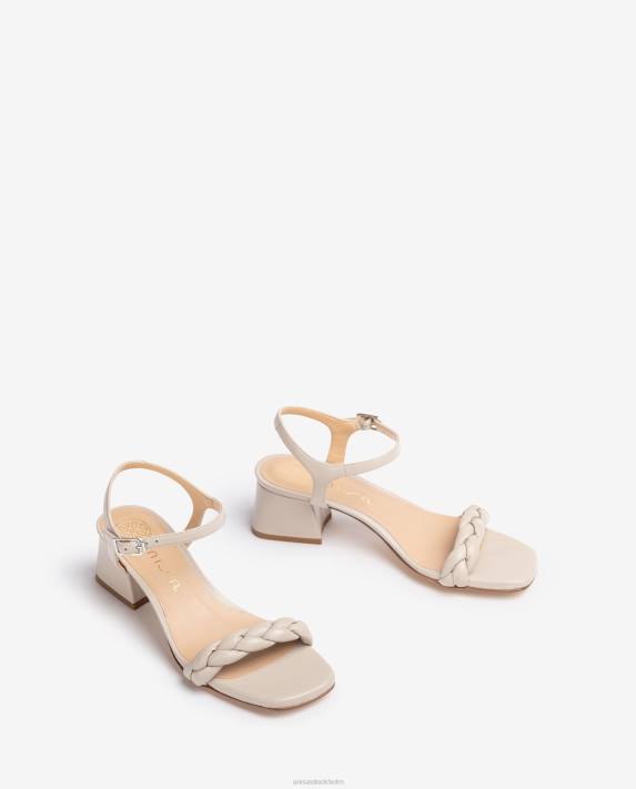 Unisa kvinnor beige sandal med flätat band 06DT145