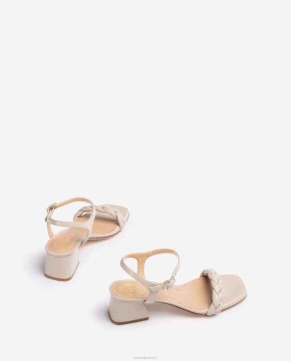 Unisa kvinnor beige sandal med flätat band 06DT145