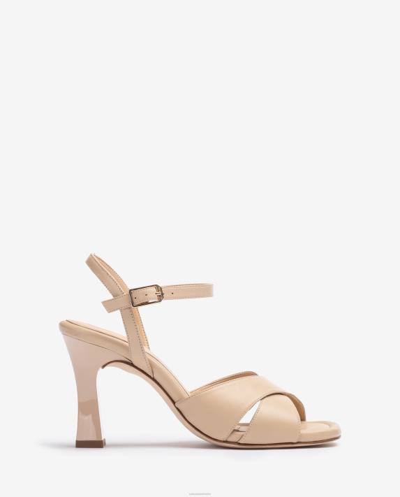 Unisa kvinnor beige sandal med korsband 06DT271
