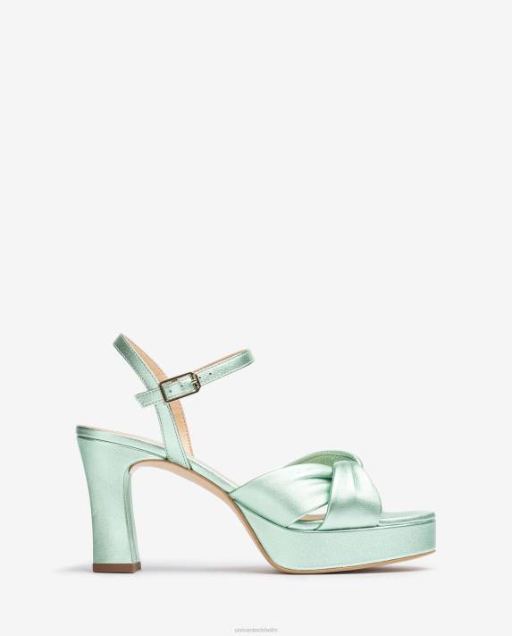 Unisa kvinnor blå sandal med breda korsband 06DT18