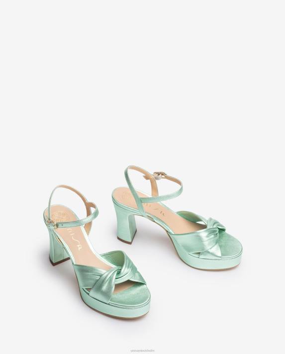 Unisa kvinnor blå sandal med breda korsband 06DT18