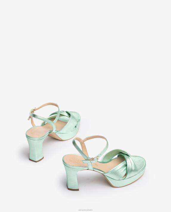 Unisa kvinnor blå sandal med breda korsband 06DT18