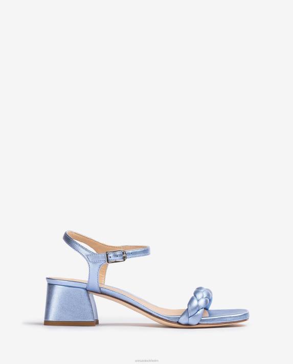 Unisa kvinnor blå sandal med flätat band 06DT142