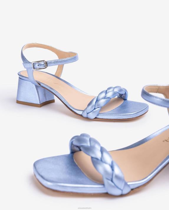 Unisa kvinnor blå sandal med flätat band 06DT142