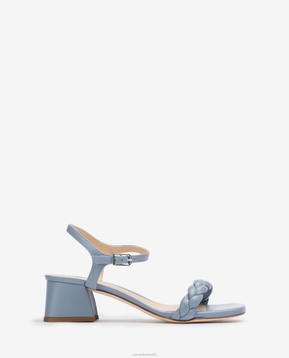 Unisa kvinnor blå sandal med flätat band 06DT147