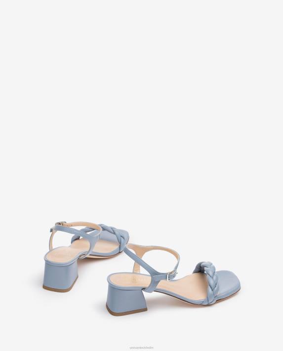 Unisa kvinnor blå sandal med flätat band 06DT147