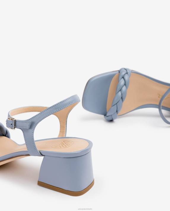 Unisa kvinnor blå sandal med flätat band 06DT147