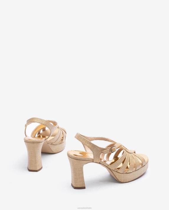 Unisa kvinnor brun sandal gjord i raffia 06DT1311