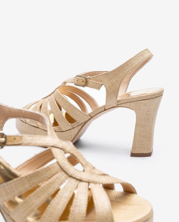 Unisa kvinnor brun sandal gjord i raffia 06DT1311