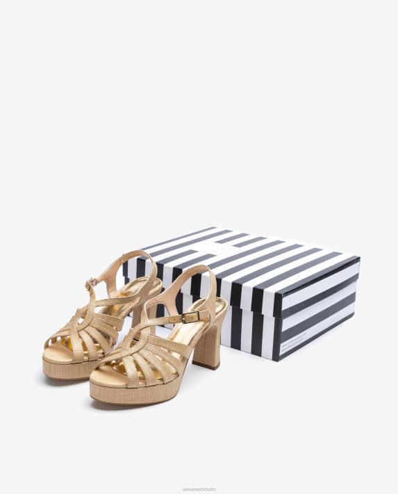 Unisa kvinnor brun sandal gjord i raffia 06DT1311