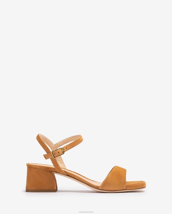 Unisa kvinnor brun sandal med bred klack 06DT154