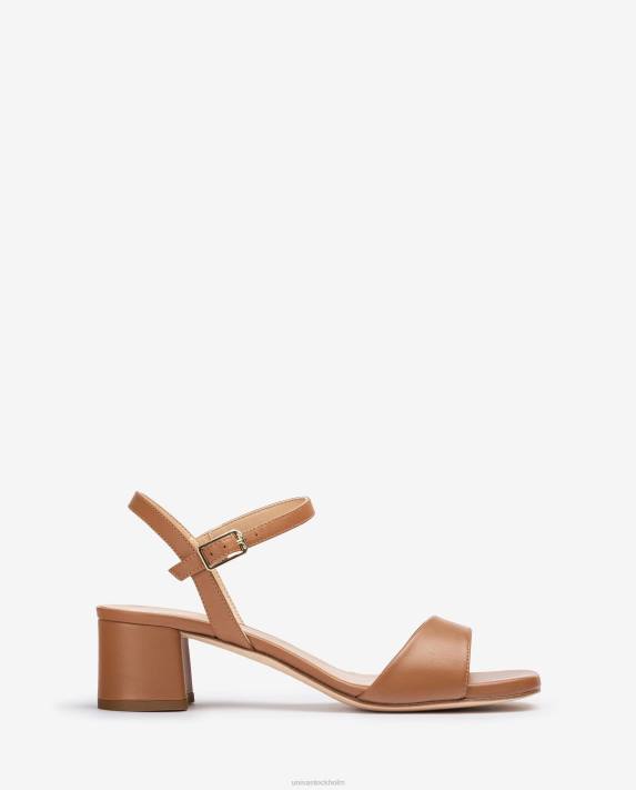 Unisa kvinnor brun sandal med bred klack 06DT433